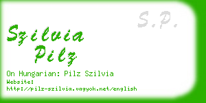 szilvia pilz business card